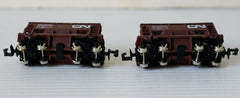 N Model Power CN (Brown) Ore Cars (2) #2870 (Previously Owned)