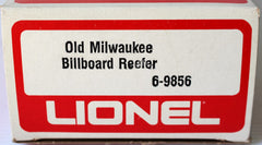O Lionel Old Milwaukee Billboard Reefer #6-9856 in Box (Previously Owned)