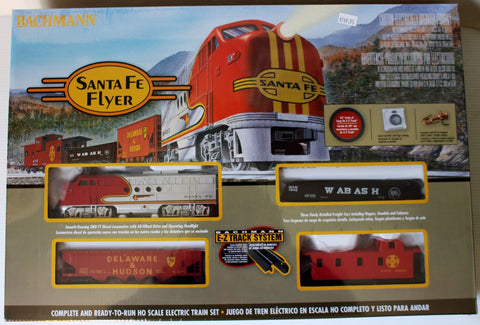 HO Bachmann Santa Fe Flyer Ready-To-Run Set Item #00647