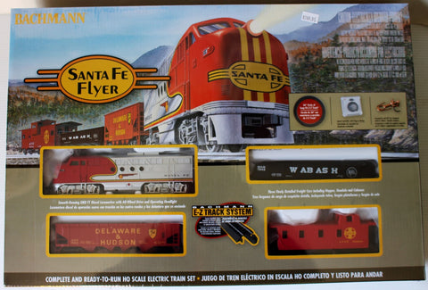 HO Bachmann Santa Fe Flyer Ready-To-Run Set Item #00647