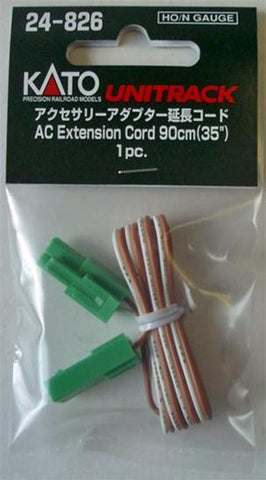 N/HO Kato Scale 35" AC Extension Cord #24-826