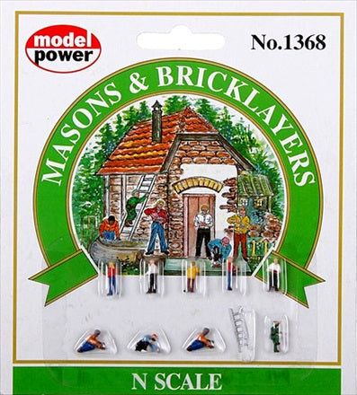 N Model Power Masons & Bricklayers No. 1368