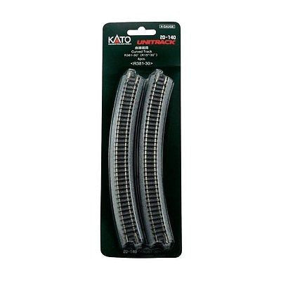 Kato N Scale R15" 30 Degree Curved Track #20-140