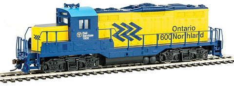 HO Walthers Trainline Ontario Northland GP9M Locomotive Rd. #1600, Item #931-456 Standard DC