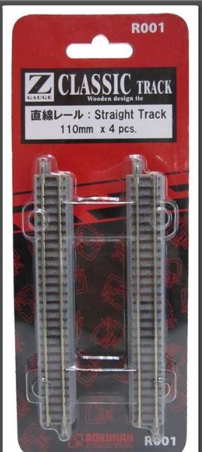 Z Scale Rokuhan R001 110mm Straight Track