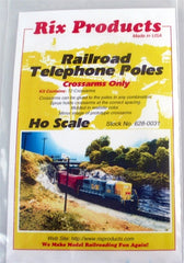 HO Rix Products Railroad Telephone Poles (Crossarms Only) 628-0031