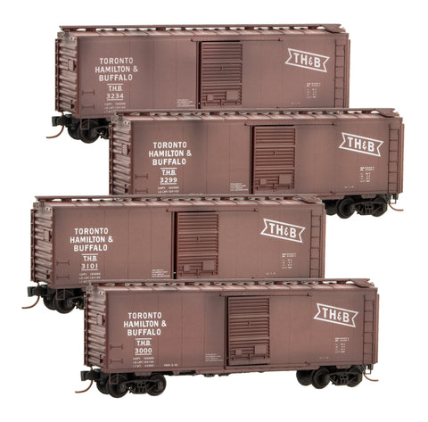 PWRS Exclusive Micro-Trains Toronto Hamilton & Buffalo (TH&B) 40' Sngl Dr Standard Box Car