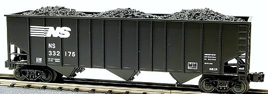 O Lionel Norfolk Southern 3-Bay Coal Hopper 6-27120