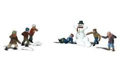 HO Woodland Scenics Snowball Fight A1894