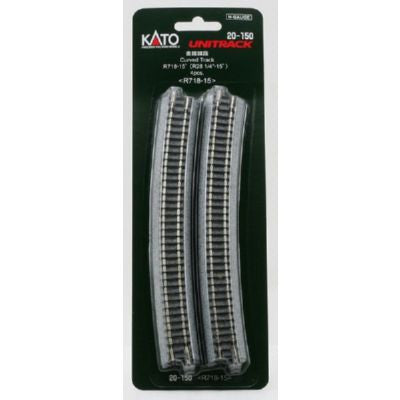 Kato N Scale R28 1/4" 15 Degree Curved Track #20-150