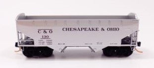 N Micro-Trains Chesapeake & Ohio 33' Twin Bay Hopper Notched #C&O130