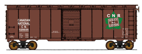HO Intermountain 1937 Canadian National AAR 40' 10'-0" Boxcar