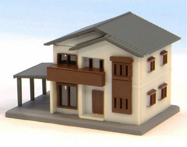 Z Scale Rokuhan White Two-Storied House A #S042-2
